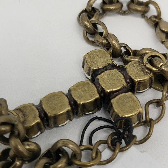 Dark Blue Crystal Cross Bracelet - Picture 2 of 5